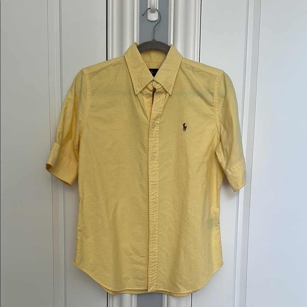 Ralph Lauren Yellow Button Down Shirt